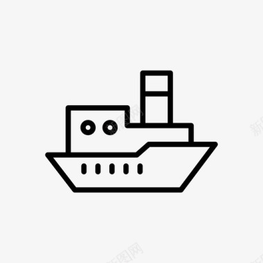 海运为了运输出口物流图标图标