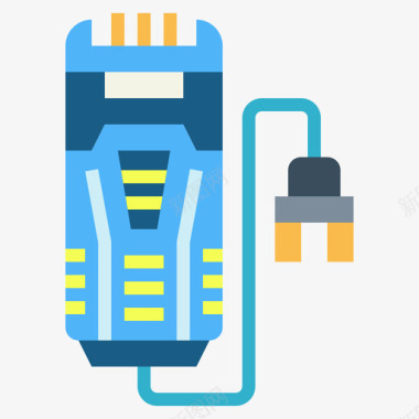 奔腾剃须刀剃须刀电子81扁平图标图标