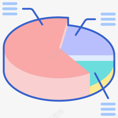 旅行信息图饼图信息图6线性颜色图标图标