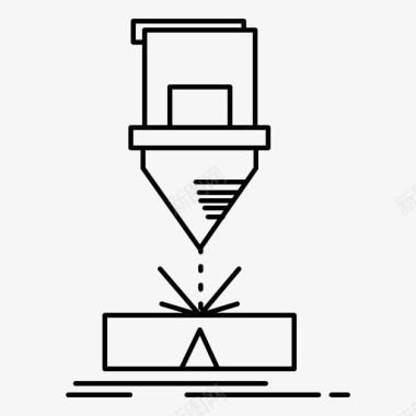 实验科学的图标三维切割工程制造图标图标