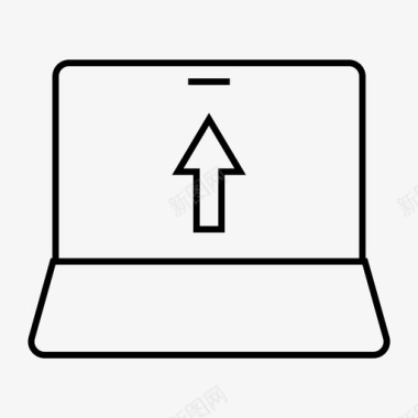 笔记本电脑更新性能升级图标图标