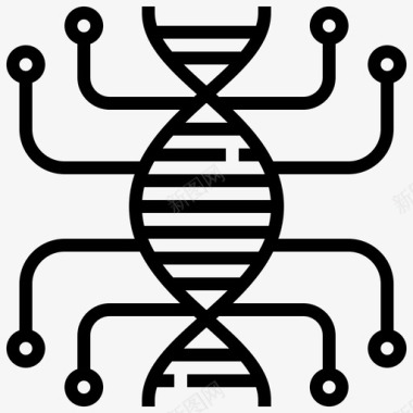 生物分子科学遗传生物学工程图标图标