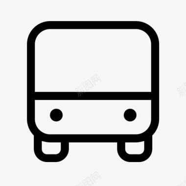 通勤公共汽车长途汽车通勤图标图标