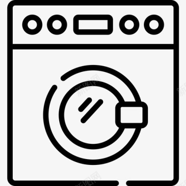 洗衣机洗衣机家用电器24直列式图标图标