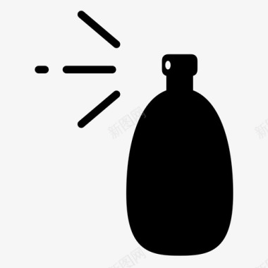 香水琥珀瓶子图标图标