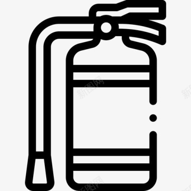 灭火器图标灭火器紧急情况21线性图标图标