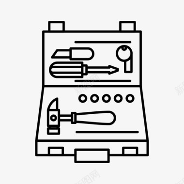 工具箱免抠png工具箱子建筑图标图标