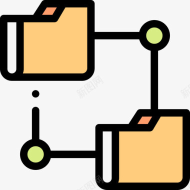 icon新建文件夹文件夹大数据36线性颜色图标图标