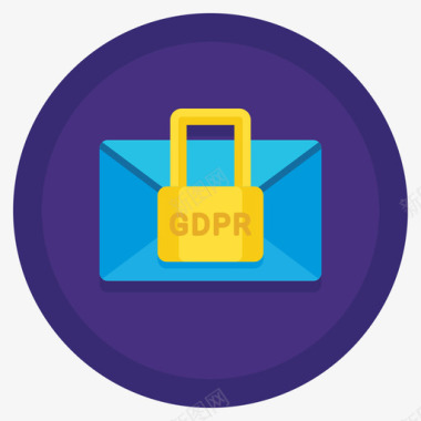 圆形火焰图标GDPRGDPR36扁平圆形图标图标