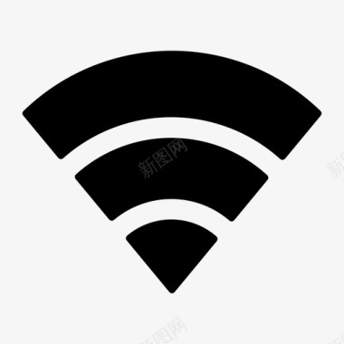 双色数字全wifi通信连接图标图标