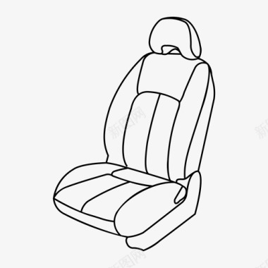 安全座椅汽车汽车座椅图标图标