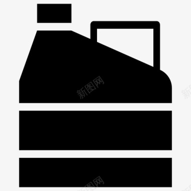 塑料罐一次性瓶液体容器图标图标