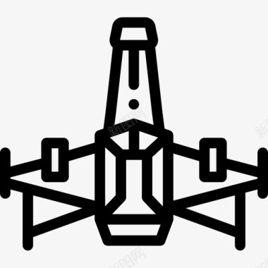 大战128太空船128号太空船直线型图标图标