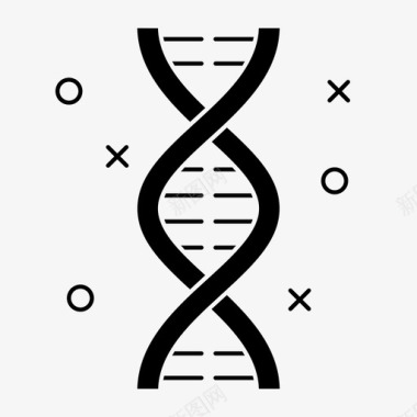 保健和医疗dna生物学基因图标图标