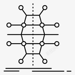 硬件设施配电网基础设施网络图标高清图片