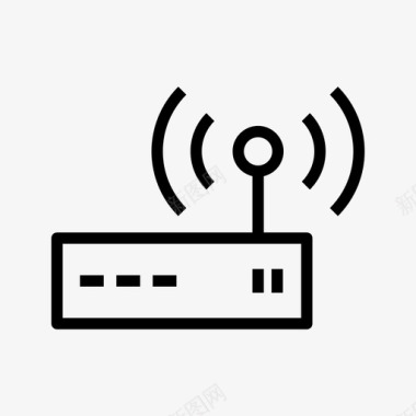 无线路由器促销调制解调器互联网路由器图标图标
