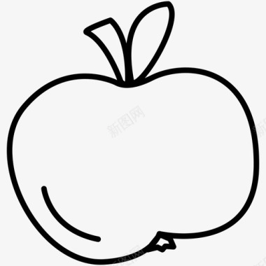 苹果健康食品维生素图标图标