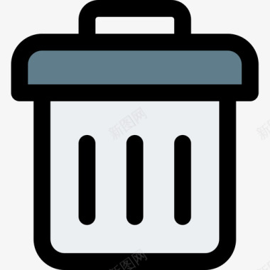UI垃圾桶基本ui1线性颜色图标图标