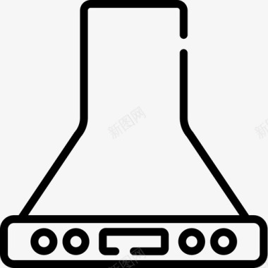 被腐蚀的物品抽气罩家用物品24线性图标图标