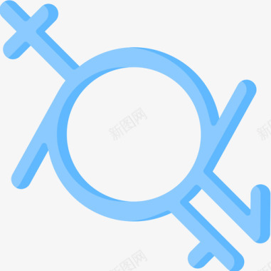 性别流动性性别认同2扁平图标图标