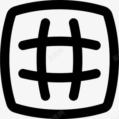 华夫饼华夫饼住宿和早餐25直系图标图标