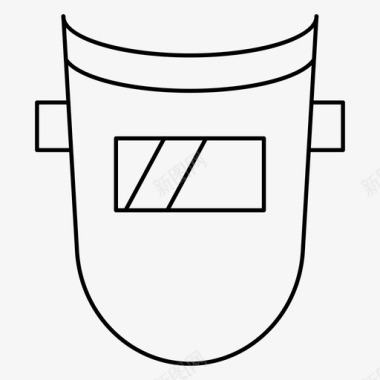 焊接火花焊接面罩施工设备图标图标