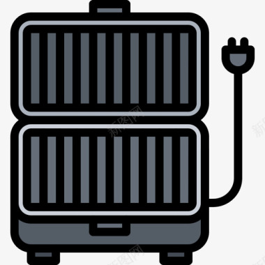 电烤架烧烤27彩色图标图标