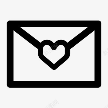 信封信件爱情图标图标