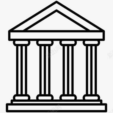 希腊希腊帕台农神庙地标纪念碑图标图标
