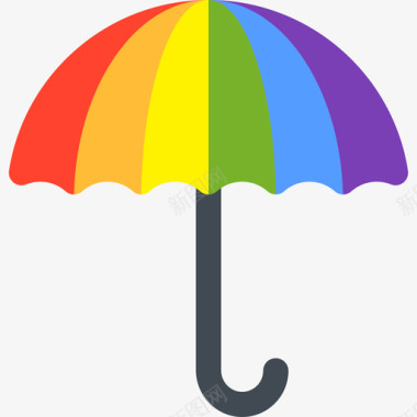 雨伞世界骄傲日14平淡图标图标