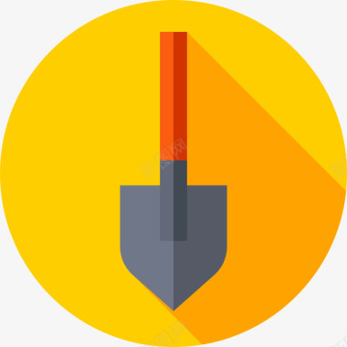 夏令营总动员铲子夏令营12号扁平图标图标