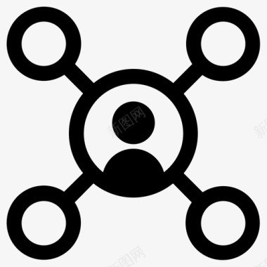 社交网络联系朋友图标图标