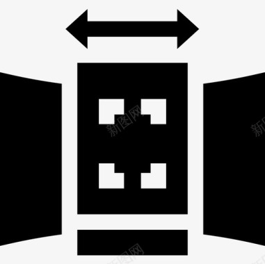 全景游全景虚拟现实70填充图标图标