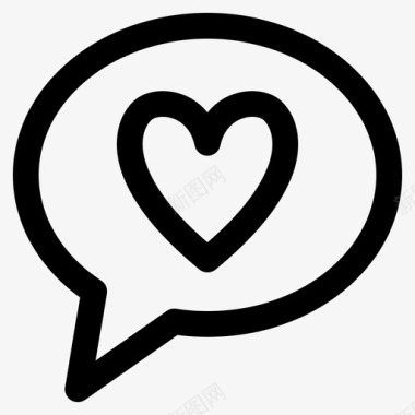 言语泡泡爱情短信聊天谈心图标图标