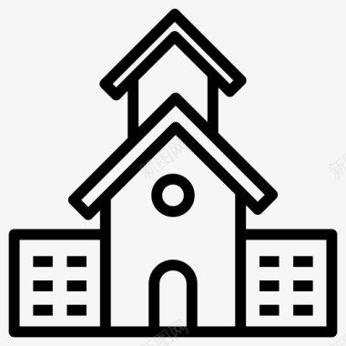 大学标志建筑城市建筑房地产图标图标