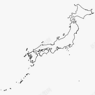 日本的富士山日本边界国家图标图标