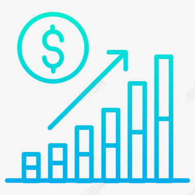 柱状柱状图投资62梯度图标图标
