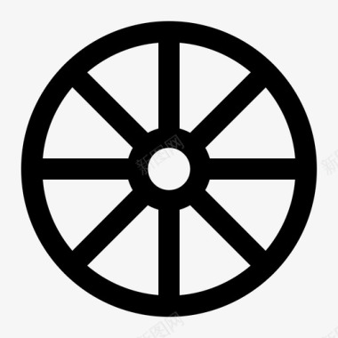 旋转轮子圆形旋转图标图标