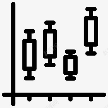 仿真烛台图表烛台数据图标图标