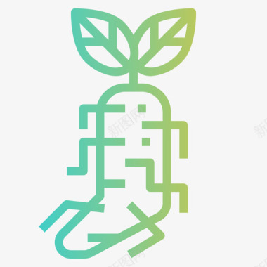 长白山人参人参替代药物30梯度图标图标