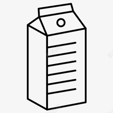 牛奶牛奶盒天然图标图标