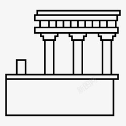 克里特岛克诺索斯宫克里特岛著名希腊图标高清图片