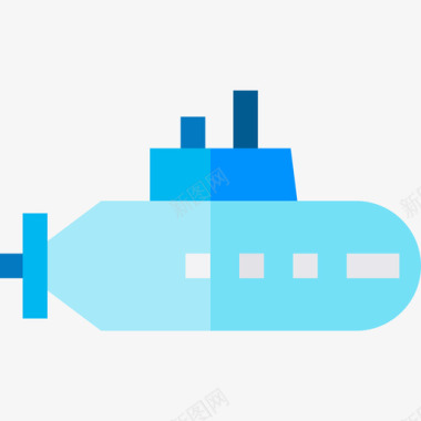 紫色潜艇潜艇车辆和运输工具4扁平图标图标
