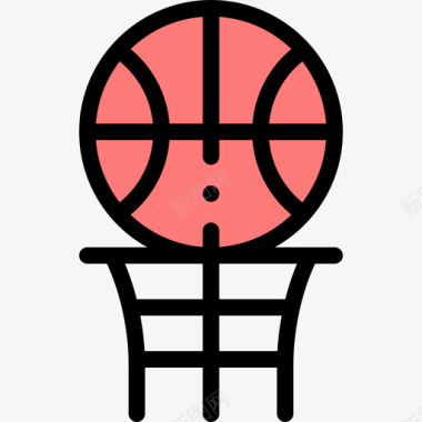 大学标志篮球大学39线颜色图标图标