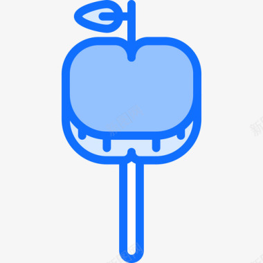 焦糖苹果糖果18蓝色图标图标