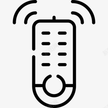 电视遥控器电视48线性图标图标