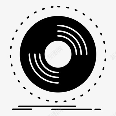唱片dj留声机图标图标