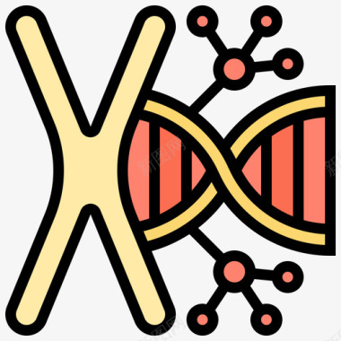 DNA封面Dna医学技术14线性颜色图标图标