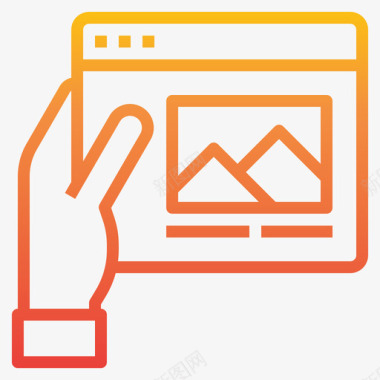 旅游网站类型5梯度图标图标