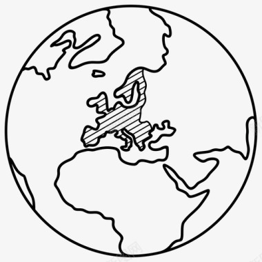 地理位置欧盟国家全球图标图标